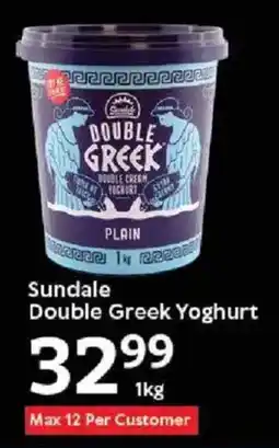 Oxford Freshmarket Sundale Double Greek Yoghurt offer