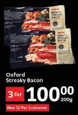 Oxford Freshmarket Oxford Streaky Bacon offer
