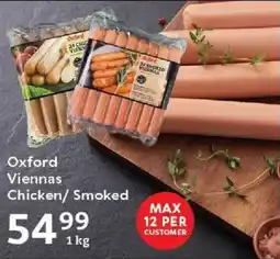 Oxford Freshmarket Oxford Viennas Chicken/ Smoked offer