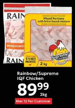 Oxford Freshmarket Rainbow/ Supreme IQF Chicken offer