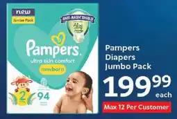 Oxford Freshmarket Pampers Diapers Jumbo Pack offer