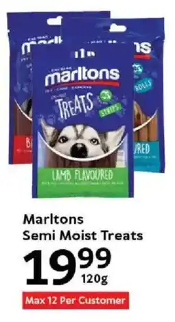 Oxford Freshmarket Marltons Semi Moist Treats offer