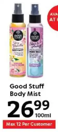 Oxford Freshmarket Good Stuff Body Mist offer