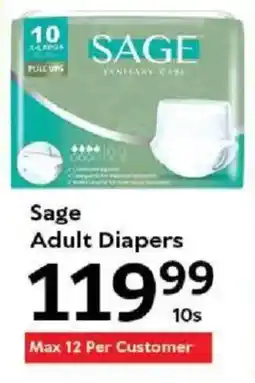 Oxford Freshmarket Sage Adult Diapers offer