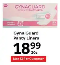 Oxford Freshmarket Gyna Guard Panty Liners offer
