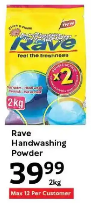 Oxford Freshmarket Rave Handwashing Powder offer
