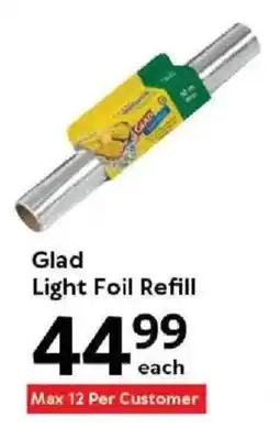 Oxford Freshmarket Glad Light Foil Refill offer