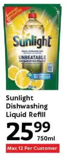 Oxford Freshmarket Sunlight Dishwashing Liquid Refill offer