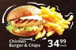 Oxford Freshmarket Chicken Burger & Chips offer
