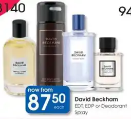 Clicks David Beckham EDT, EDP or Deodorant Spray offer