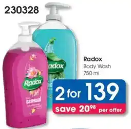 Clicks Radox Body Wash offer