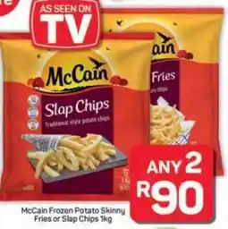 Pick n Pay Hypermarket McCain Frozen Potato Skinny Fries or Slap Chips offer