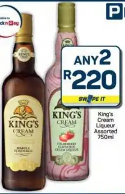 Pick n Pay Hypermarket King's Cream Liqueur Assorted offer