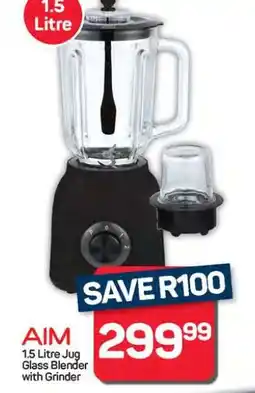 Pick n Pay Hypermarket AIM 1.5 Litre Jug Glass Blender with Grinder offer