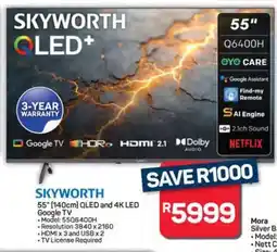 Pick n Pay Hypermarket SKYWORTH 55 QLED TV offer