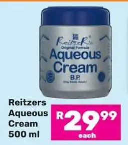 Game Reitzers Aqueous Cream 500 ml offer