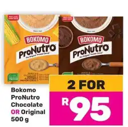 Game Bokomo ProNutro Chocolate OR Original 500 g offer