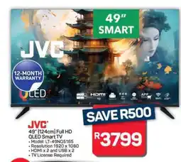 Pick n Pay Hypermarket JVC 49'' Full HD QLED Smart TV offer