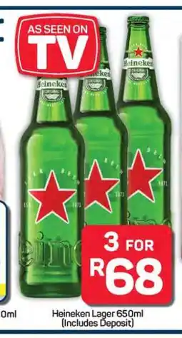 Pick n Pay Hypermarket Heineken Lager 650ml offer
