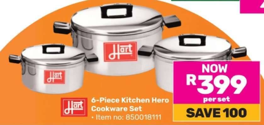 6-Piece Kitchen Hero Cookware Set offer at Game