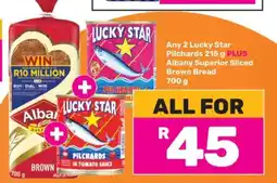 Game Lucky Star Pilchards & Albany Bread Combo offer