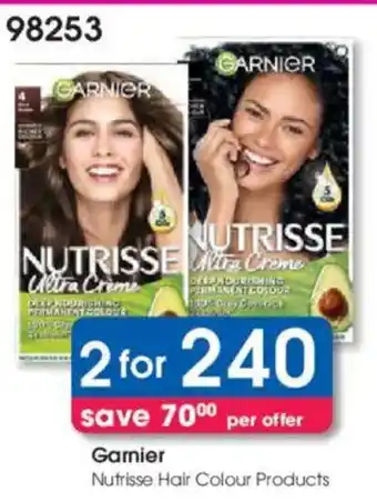 Clicks Garnier Nutrisse Hair Colour Products offer
