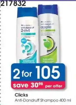 Clicks Clicks Anti-Dandruff Shampoo offer
