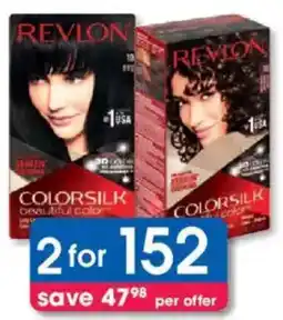 Clicks Revlon ColorSilk Hair Colour Products offer