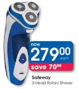 Clicks Safeway 3-Head Rotary Shaver offer