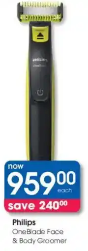 Clicks Philips OneBlade Face & Body Groomer offer