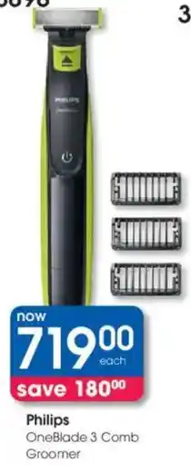 Clicks Philips OneBlade 3 Comb Groomer offer