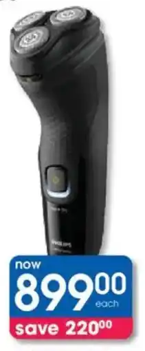 Clicks Philips 3000X Series Wet & Dry Electric Shaver offer