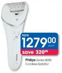 Clicks Philips Series 8000 Cordless Epilator offer