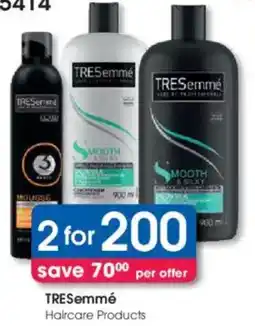 Clicks TRESemmé Haircare Products offer