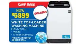OK Furniture White Top-Loader Washing Machine offer