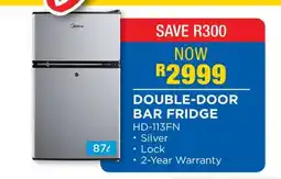 OK Furniture Double-Door Bar Fridge offer