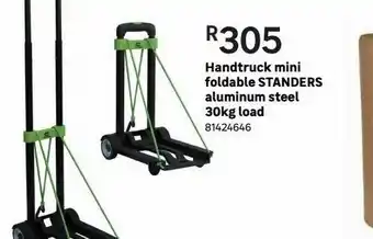 Leroy Merlin Handtruck mini foldable standers aluminium steel 30kg load offer