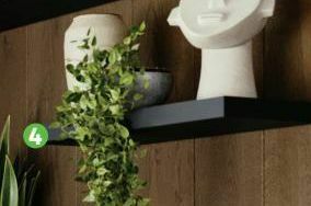 Floating shele black 80cm x 23cm x 3.8cm