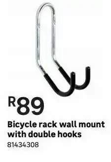 Leroy Merlin Bicycle rack wall mount with double hooks offer
