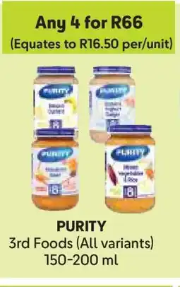 Makro PURITY 3rd Foods (All variants) offer