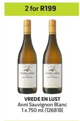 Makro VREDE EN LUST Anni Sauvignon Blanc offer