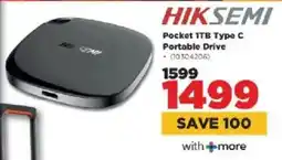 HiFi Corp Hiksemi Pocket 1TB Type C Portable Drive offer