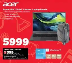 HiFi Corp Acer Aspire Lite 15 Intel Celeron Laptop Bundle offer