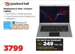 HiFi Corp Packard Bell Montenero-C Intel Celeron Laptop offer