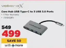 HiFi Corp Volkano X Core Hub USB Type-C to 3 USB 3.0 Ports offer