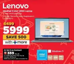 HiFi Corp Lenovo IdeaPad 3 intel N100 Laptop offer