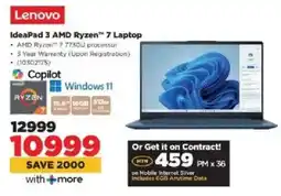 HiFi Corp Lenovo IdeaPad 3 AMD Ryzen 7 Laptop offer