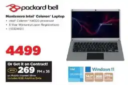 HiFi Corp Packard Bell Montenero Intel Celeron Laptop offer
