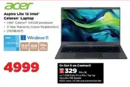 HiFi Corp Acer Aspire Lite 15 Intel Celeron Laptop offer