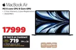HiFi Corp MacBook Air M2 8 core CPU 8 Core GPU offer